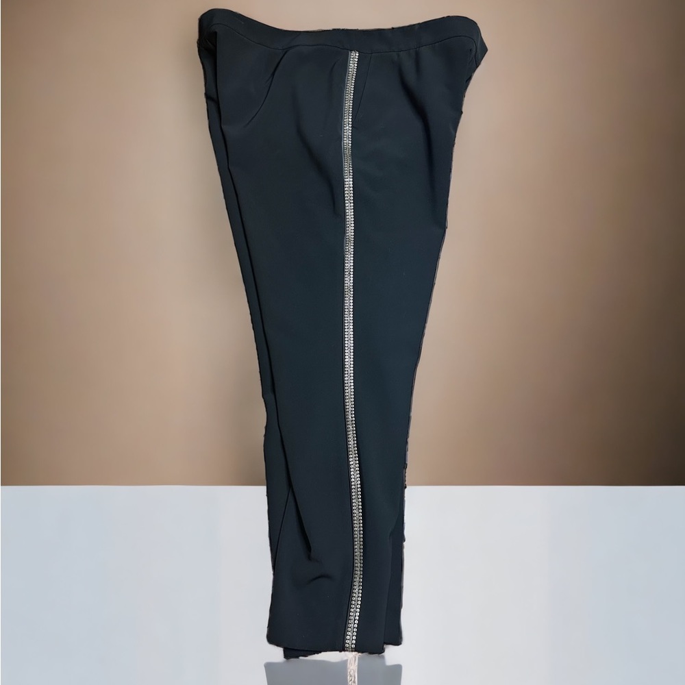 Lafayette 148 NY Manhattan Pants Beaded Side Seam Plus Size 18